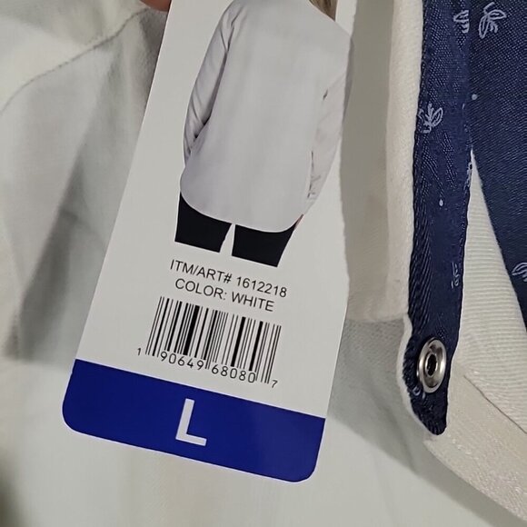 NEW Women's Jachs Girlfriend Super Soft Flannel Shirt White Size L H580 - Picture 7 of 10